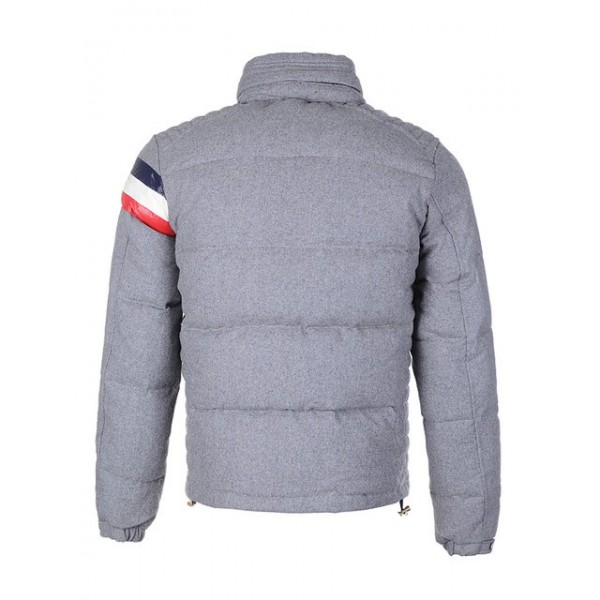 Moncler Grigio Flannel Mock Collar E Zipper Slash caldo Uomo Gilet uscita